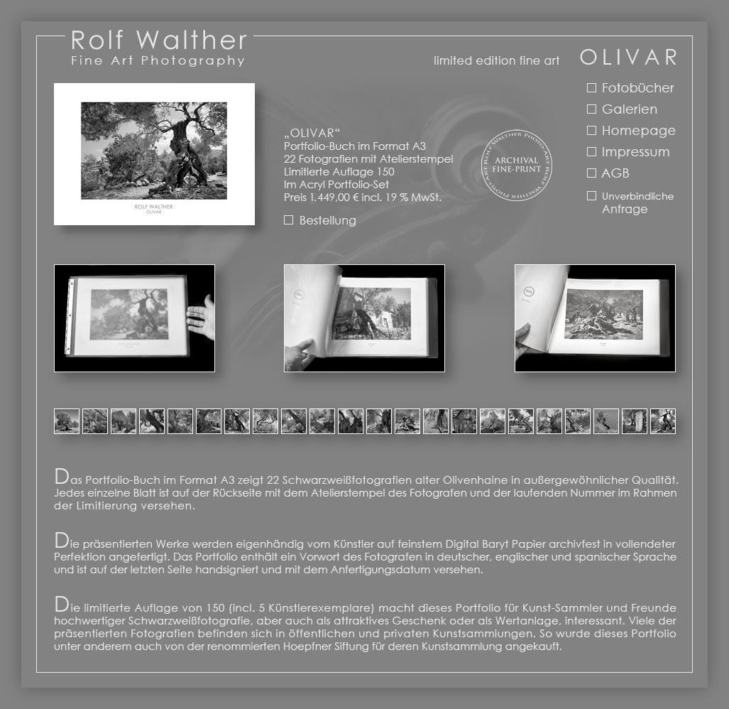 Motiv des Portfolios Olivar, Rolf Walther Fine Art Fotografie
